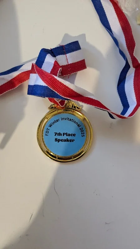 FDT Winter Invitational: 7th Place Overall Speaker